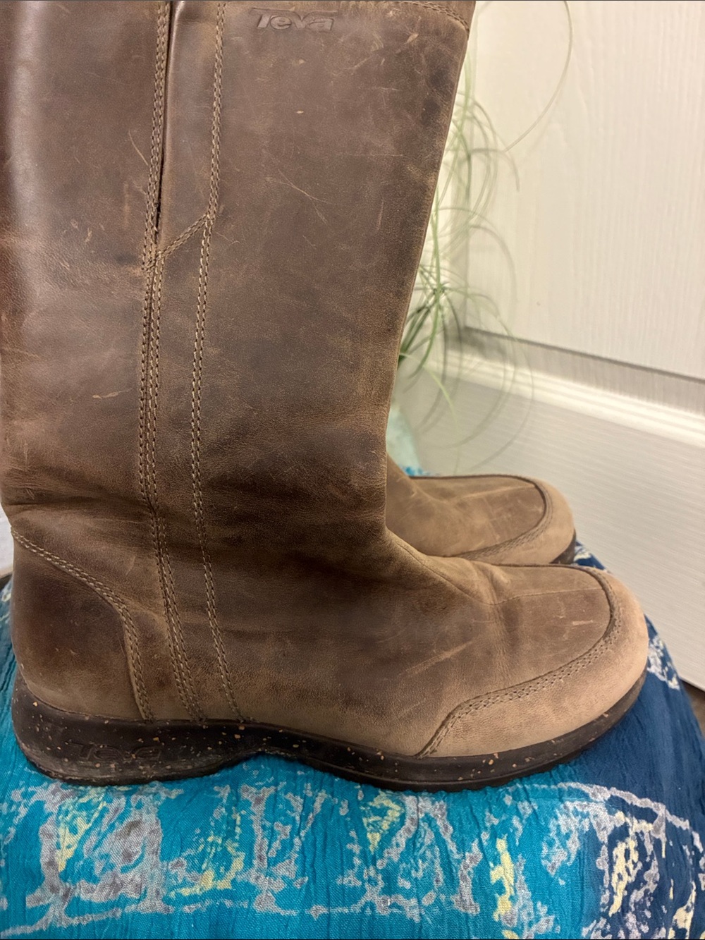 Teva Brown Leather Tall Casual Boots
